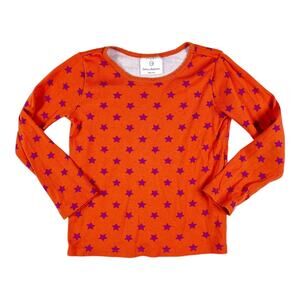 Hanna Andersson Orange Star Long Sleeve Top size 5 / 110cm